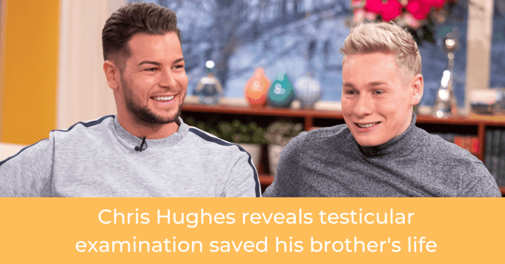 Chris Hughes reveals testicular examination saved his brothers life FB