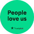 Green Rated People Love us Badge