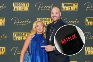 At home with the Fury Netflix At home with the Fury's Netflix - Paris and Tyson Fury
